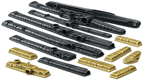 plastic and brass tanks